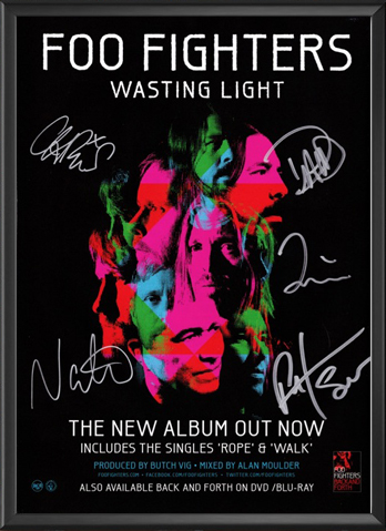 Foo Fighters - Wasting Light Signed Music Print